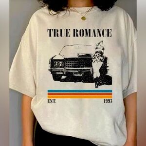 Rare movie T-shirt true Romance Shirt by Quentin Tarantino  black or white XL
